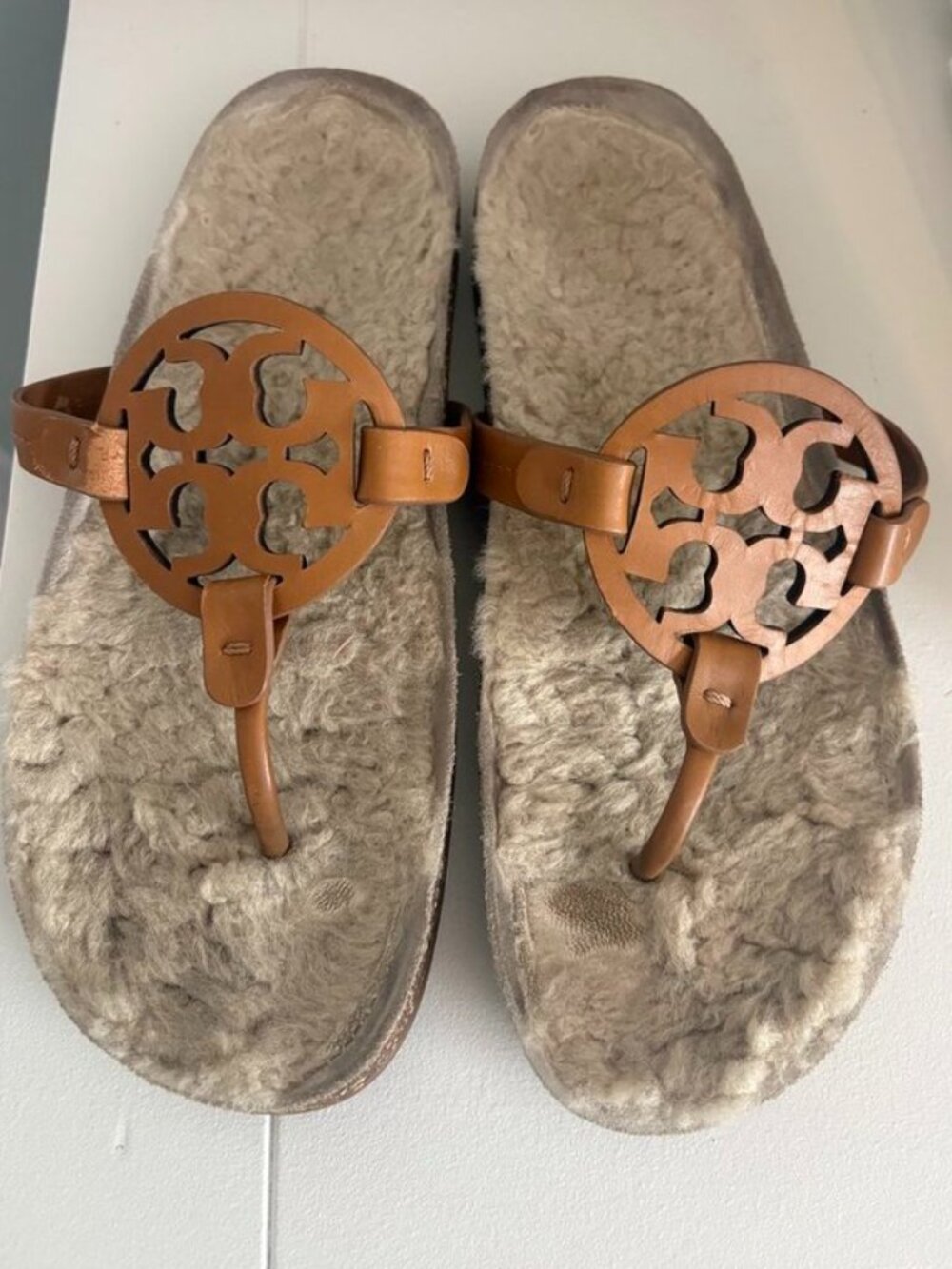 Tory Burch Miller Cloud Sherling Sandal Size 9